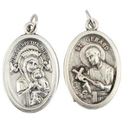  Medal Oxidized St. Gerard / Our Lady of Perpetual Help 12/PKG (QTY Discount .90 ea) 