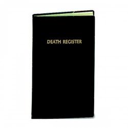  Record Book Death Register 500 Entries 