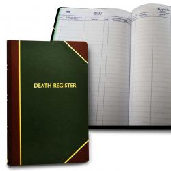 Record Book Death Register 1400 Entries 