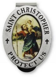  Visor Clip St. Christopher, Full Colour 