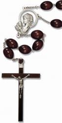 Rosary Wall / Family Brown Beads 70 inch 