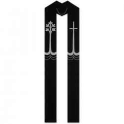  Stole Priest Funeral Black 