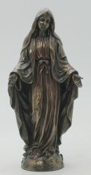 Mary Our Lady of Grace Statue Bronze 8 inch 