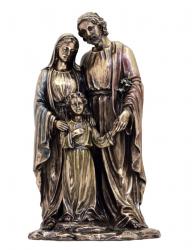  Holy Family Statue Bronze 9.75 inch 