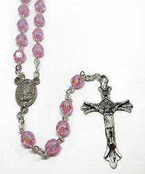  Rosary Pink Crystal 