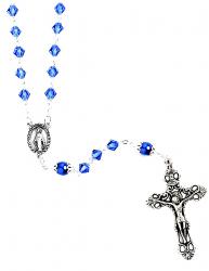 Rosary Blue Crystal 