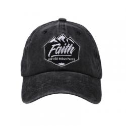  Cap Faith Moves Mountains Prewashed Gray 
