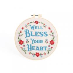  Embroidery Kit - Bless Heart 20.5cm 