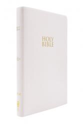  Niv, Gift and Award Bible, Leather-Look, White, Red Letter Edition, Comfort Print 