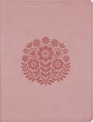  Flourish: The NIV Bible for Women, Leathersoft, Pink, Thumb Indexed, Comfort Print 
