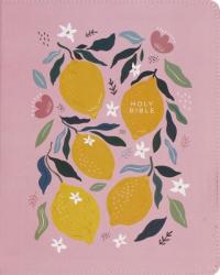  Niv, Journal the Word Bible (Perfect for Note-Taking), Double-Column, Leathersoft, Pink, Red Letter, Comfort Print: Reflect, Take Notes, or Create Art 