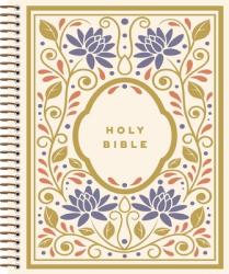  Niv, Journal the Word Bible, Double-Column, Spiral-Bound Edition, Hardcover Spiral, Multi-Floral, Red Letter, Comfort Print: This Lay-Flat Edition Inv 
