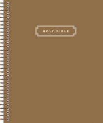  Niv, Journal the Word Bible, Double-Column, Spiral-Bound Edition, Hardcover Spiral, Brown, Red Letter, Comfort Print: This Lay-Flat Edition Invites Yo 