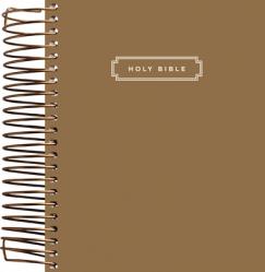  Niv, Journal the Word Bible, Spiral-Bound Edition, Double-Column, Hardcover Spiral, Brown, Red Letter, Comfort Print: This Lay-Flat Edition Invites Yo 