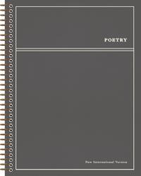  Niv, Journal the Word Bible, Single-Column, Spiral-Bound Edition, Poetry, Cloth Hardcover Spiral, Gray, Comfort Print: With Extra-Large Margins and Ge 