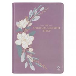  Nlt, the Spiritual Growth Bible (Faux Leather, Purple) 
