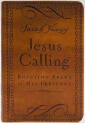  Jesus Calling, Small Brown Leathersoft, with Scripture References: Enjoying Peace in His Presence (a 365-Day Devotional) 