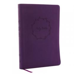  NKJV, Value Thinline Bible, Large Print, Imitation Leather, Purple, Red Letter Edition 