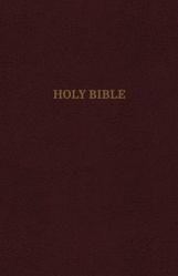  KJV, Reference Bible, Super Giant Print, Leather-Look, Burgundy, Red Letter Edition 