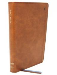  Net Bible, Thinline, Leathersoft, Brown, Comfort Print: Holy Bible 