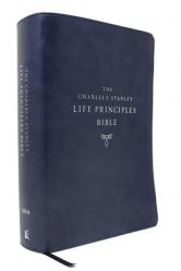  Niv, Charles F. Stanley Life Principles Bible, 2nd Edition, Leathersoft, Blue, Thumb Indexed, Comfort Print: Holy Bible, New International Version 