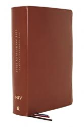  Niv, Charles F. Stanley Life Principles Bible, 2nd Edition, Genuine Leather, Brown, Comfort Print: Holy Bible, New International Version 