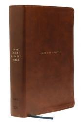  Net, Love God Greatly Bible, Leathersoft, Brown, Comfort Print: Holy Bible 