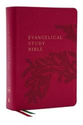  Evangelical Study Bible: Christ-Centered. Faith-Building. Mission-Focused. (Nkjv, Pink Leathersoft, Red Letter, Thumb Indexed, Large Comfort Print) 