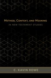  Method, Context, and Meaning in New Testament Studies 