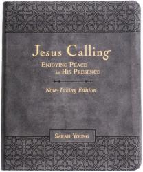  Jesus Calling Note-Taking Edition, Leathersoft, Black, with Full Scriptures: Enjoying Peace in His Presence (a 365-Day Devotional and Prayer Journal) 