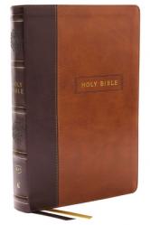  KJV Holy Bible with 73,000 Center-Column Cross References, Brown Leathersoft, Red Letter, Comfort Print (Thumb Indexed): King James Version 