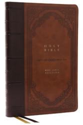  KJV Holy Bible: Giant Print Thinline Bible, Brown Leathersoft, Red Letter, Comfort Print: King James Version (Vintage Series) 