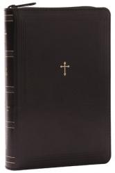  NKJV Compact Paragraph-Style Bible W/ 43,000 Cross References, Black Leathersoft with Zipper, Red Letter, Comfort Print: Holy Bible, New King James Ve 