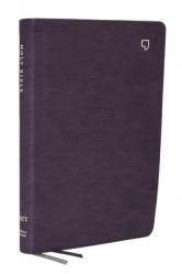  Net Bible, Large Print Thinline with Cross References, Purple Leathersoft, Comfort Print 