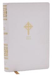  Nrsvce Sacraments of Initiation Catholic Bible, White Leathersoft, Comfort Print 