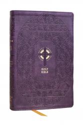  Nrsvce Sacraments of Initiation Catholic Bible, Purple Leathersoft, Comfort Print 