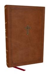  KJV Personal Size Large Print End-Of-Verse Reference Bible, Brown Leathersoft, Red Letter, Comfort Print (Thumb Indexed) 