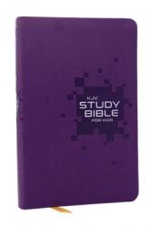 KJV Study Bible for Kids, Purple Leathersoft: The Premier Study Bible for Kids, Red Letter 