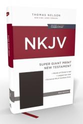  NKJV Super Giant Print New Testament, Hardcover, Red Letter, Comfort Print 