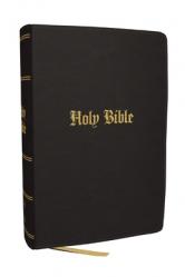  KJV Compact Large Print Bible, Black Leathersoft, Red Letter, Comfort Print 