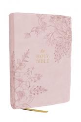  KJV Compact Large Print Bible, Pink Leathersoft, Red Letter, Comfort Print 