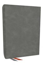  Nkjv, Journal the Word Bible: Reflect, Journal or Create Art Next to Your Favorite Verses (Gray Leathersoft, Red Letter, Comfort Print) 