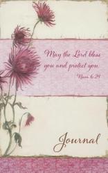  Christian Art Gifts Scripture Journal May the Lord Bless You Numbers 6:24 Bible Verse Pink Floral Inspirational Notebook,128 Ruled Pages Flexcover 5.5 