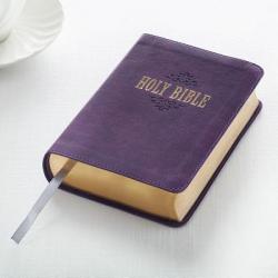  KJV Compact Large Print Lux-Leather Purple 