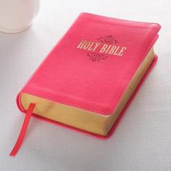  KJV Compact Large Print Lux-Leather Pink 
