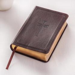  KJV Compact Large Print Lux-Leather DK Brown 