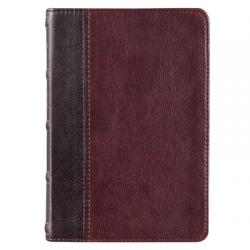  KJV Compact Bible Two-Tone Brown/Brandy Full Grain Leather 