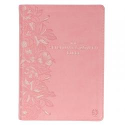  The Spiritual Growth Bible, Study Bible, NLT - New Living Translation Holy Bible, Faux Leather, Pink 