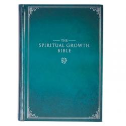  The Spiritual Growth Bible, Study Bible, NLT - New Living Translation Holy Bible, Hardcover, Teal 