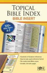  Topical Bible Index: Bible Insert 